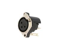 NC3FBV2 femelle XLR femelle PIN : 3 avec angle de 90° avec bouton poussoir TH...