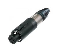 Neutrik NC3FM-C connecteur de fils XLR Noir, Argent