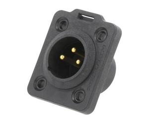 NC3MDX-TOP HEAVY DUTY MALE 3POLE XLR CHASSIS CONNECTOR NEUTRIK