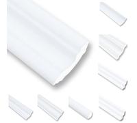 NC40 Moulures de plafond en polystyrène XPS - 50 m - Moulures décoratives - Baguette de finition blanc - 30 x 30 mm - En polystyrène
