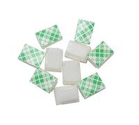NC912 Lot de 100 clips auto-adhésifs pour câbles Blanc