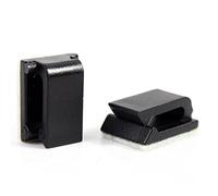 NC912 Lot de 100 clips auto-adhésifs pour câbles Noir