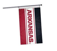 NCAA Arkansas Razorbacks Drapeau horizontal unisexe double face 91 x 152 cm Taille unique