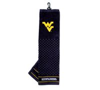 NCAA brodée Serviette de Golf, Femme Enfant Homme Mixte, West Virginia Mountaineers