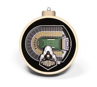 NCAA Purdue Boilermakers - Ornement Ross-Ade 3D Stadium View, couleurs de l' quipe, grand format