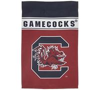 NCAA South Carolina Gamecocks Drapeau de jardin unisexe double face avec logo de l'équipe établie 45,7 x 30,5 cm, taille unique