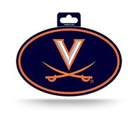NCAA Virginia Cavaliers Color Team Logo Autocollant ovale