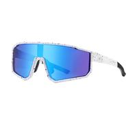 Ncb425 Lunettes de soleil de sport et de baseball pour homme : lunettes de soleil polarisées pour femmes et jeunes 400 Running (Bluepurple, 150 mm), blanc 2, 15cm