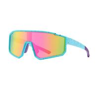 Ncb425 Lunettes de soleil de sport et de baseball pour homme : lunettes de soleil polarisées pour femmes et jeunes 400 Running (Bluepurple, 150 mm), bleu ciel, 15cm