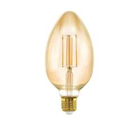 NCC-Licht Ampoule à filament LED rétro vintage 4 W E27 300 lm extra blanc chaud 1800 K (G125 losange clair)
