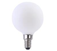 NCC-Licht Ampoule LED à filament - Globe G60 - 4 W - E14 - Opale - 350 lm - Blanc chaud - 2700 K