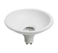NCC-Licht Ampoule LED Deep-Deco à réflecteur blanc 4,9 W GU10 500 lm blanc chaud 3000 K 36° à intensité variable + anneau blanc ES111