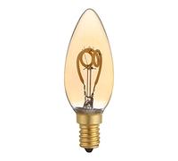 NCC-Licht Ampoule LED Spiral Rustika - Dorée - Blanc extra chaud - 1800 K - Réglable, E14, 3W, 230.00V