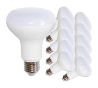 NCC-Licht Lot de 10 ampoules LED à réflecteur R80 12 W = 75 W E27 blanc chaud mat 2700 K flood 120°
