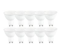 NCC-Licht Lot de 10 ampoules LED réflecteur 6 W = 40 W GU10 480 lm blanc neutre 4000 K flood 120°