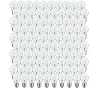 NCC-Licht Lot de 100 ampoules halogènes Eco A55 28 W = 34 W E27 transparentes à intensité variable Blanc chaud