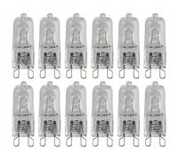 NCC-Licht Lot de 12 ampoules halogènes G9 40 W transparentes 2700 K blanc chaud à intensité variable 350 lm Résistant à la chaleur jusqu'à 300 °C Pour four et luminaire