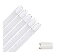 NCC-Licht Lot de 5 tubes LED, 120 cm, 18 W/830, G13, blanc chaud, 3000 K, remplace les tubes fluorescents KVG 36 W avec démarreur