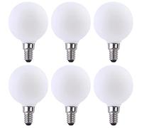 NCC-Licht Lot de 6 ampoules LED à filament - Globe G60 - 4 W - E14 - Opale - 350 lm - Blanc chaud - 2700 K