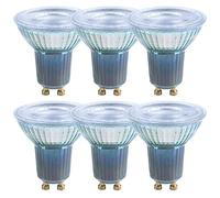NCC-Licht Lot de 6 ampoules LED PAR16 avec réflecteur GU10 9,6 W 750 lm | Réflecteur LED de qualité supérieure en verre, remplace les ampoules à incandescence 60, angle d'éclairage 36° pour éclairage
