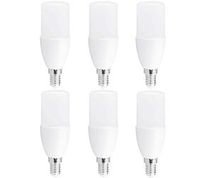 NCC-Licht Lot de 6 ampoules LED T37 10 W ~ 75 W E14 mat 1000 lm blanc chaud 2700 K