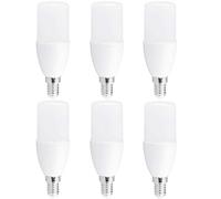 NCC-Licht Lot de 6 tubes LED T37 8 W ~ 60 W E14 Mat 750 lm Blanc chaud 2700 K
