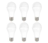 NCC-Licht Spectrum Lot de 6 ampoules LED en forme de poire 18 W = 120 W E27 mat 1800 lm Blanc neutre 4000 K 180° (4000 K)