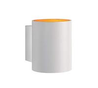 NCC-Licht Squalla Applique murale ronde Blanc mat & Or IP20 Up & Down Aluminium 4 W G9 460 lm Blanc lumière du jour 6000 K