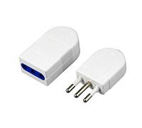 NCCZ Trois Rond Standard Italien Pin détachable Fiche mâle + 3 Trous Femelle