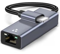 NCGGY Adaptateur d'éclairage vers Ethernet, câble adaptateur réseau LAN Ethernet RJ45 avec connecteur 8 broches compatible avec i-Phone 13/12/11/XS/XR/X/8/7/i-Pad/i-Pod, Plug and Play, prend en charge