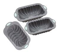 Nchdewui 3 PièCes Moule Mini Cake, Moule A Pain De Mie, Moule A Pain, Moule A Cake Silicone, Pour Mini GâTeaux, Pain, Pain De Viande