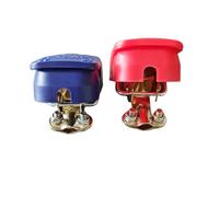 Ncheli 2 Pièces Cosses de Batterie 12/24V à Déconnexion Rapide - Bornes de Batterie en Laiton avec Levier, Connecteurs pour Voiture, Camping-Car, Bateau, Camion