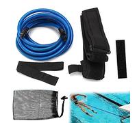 Ncheli 3m Entraînement Ceinture de Natation, Entraîneur Résistance à la Natation Longe Laisse Piscine Aide à la Formation Harnais Ceinture Nage de Résistance Stationnaire