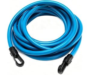 Ncheli Ceinture de Natation avec Corde Élastique 4m, Réglable 55-105cm | Ceinture en Maille Doublée Polaire, Alternative Économique à la Nage à Contre-Courant, Pour Piscine, Kit Complet avec Sangles
