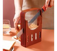Ncheli Trancheuse à Pain Toast,Trancheuse Sandwich Outils Pliants avec 4 Épaisseurs Trancheuse à pain fait