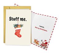 Nchigedy Carte de Noël amusante pour mari, petit ami, carte de Noël humoristique de la part de votre femme, petite amie, cartes de Noël coquines pour homme