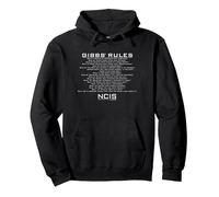NCIS Gibbs Rules Sweat à Capuche, Unisexe pour Adultes, Noir, M