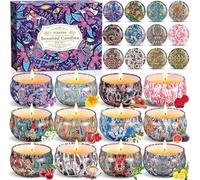 NCKIHRKK Ensemble Bougie Parfumée, 12 PCS Bougies Parfumée Cadeau Femme, Naturel Cire de Soja Bougie Decorative Bougie Aromathérapie Bougie Cadeau Invité, Fête des Mères, Noël, Saint Valentin