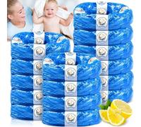 NCKIHRKK Lot de 15 Recharge Poubelle a Couche, Sac Poubelle Couche, Résistant à la Déchirure, Antibactérien, Anti-odeurs, Compatible avec tous types de recharges (B)