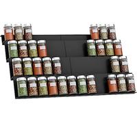 NCKIHRKK Rangement Epices Cuisine pour Tiroir, 8 Pièces Organisateur Porte Épices pour Extensible de 30,4 cm à 60,8 cm, Rangement Epices Cuisine Tiroir 4 Niveaux, Organisateur Epices