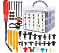 NCKIHRKK Rivet Plastique Voiture, 965 Pièces Clips Voiture, 26 Tailles Clips Plastique Voiture avec Outil de Démontage et coussinets en éponge, Universel pour Auto Panneaux Garniture de Portière