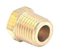 NCKPNHLQHY 1/8" 1/4" 3/8" 1/2" 3/4" NPT Male Hex End Brass Pipe Fitting Connector Water Gas Oil Fuel Max Pressure 229 PSI(1/8") NCKPNHLQHY