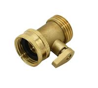 NCKPNHLQHY 1pcs Female 3/4 to the 3/4 male brass garden tap 1-way Irrigation valve copper metal threaded water pipe connectors (BSP) NCKPNHLQHY