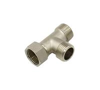 NCKPNHLQHY 1pcs Metal Female 1/2 to 1/2" male T-Shape Connector water splitter Tee 2-way copper Fitting tap(A) NCKPNHLQHY