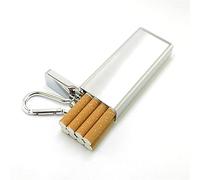 NCLCPVO Petit étui à Cigarettes, Mini étui à Cigarettes en Aluminium avec Porte-clés, Boîte De Poche à Cigarettes étanche Portable, Mini Conteneurs De Stockage Portables Extérieurs