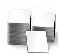 NCOALE Lot de 150 petits miroirs carrés en acrylique de 5 x 5 cm