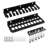 NCOALE Lot de 2 supports muraux pour outils - 35 cm - En acier au carbone - Avec vis et tubes d'expansion - Pour ateliers, établis