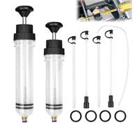 NCOALE Pompe à Huile Manuelle 500ml + 200ml, Pompe d'extraction et de Remplissage pour Huile Moteur, Liquide de Refroidissement et Huile avec tuyaux Transparents et Tube d'extension de 60 cm