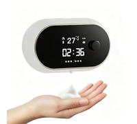 NCONCO Distributeur de savon automatique avec capteur intelligent - Rechargeable par USB IPX5 - Étanche - 3 niveaux - Volume de mousse - 450 ml - Pour cuisine et salle de bain