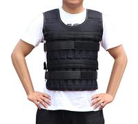 NCONCO Gilet lesté compact et réglable pouvant supporter jusqu'à 15 kg de poids de charge pour homme et femme (poches vides, poids non inclus)
